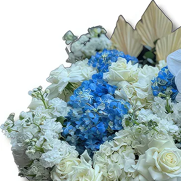 Downtown dubai flowers  -  Elegant Box Arrangement with Hydrangeas Flower Bouquet/Arrangement