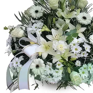 Cala Llonga flowers  -  Graceful Blooms Farewell Hub Flower Bouquet/Arrangement