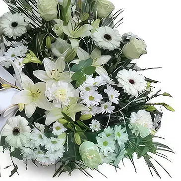 Cala Llonga flowers  -  Graceful Blooms Farewell Hub Flower Bouquet/Arrangement