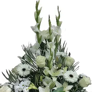 Cala Llonga flowers  -  Graceful Blooms Farewell Hub Flower Bouquet/Arrangement