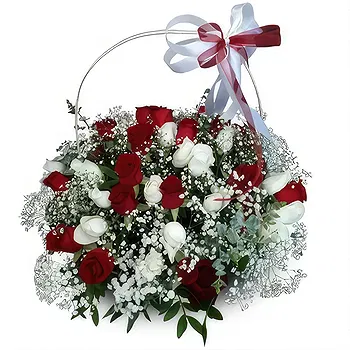 Lisbon flowers  -  Love Roses Basket Flower Delivery