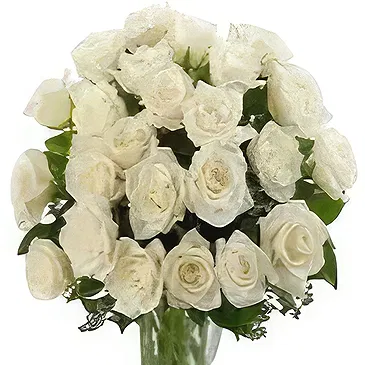 Borg i Grimsnesi blomster- Serenity White Blomst buket/Arrangement