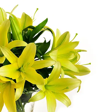 Italië bloemen bloemist- Boeket gele lelies Boeket/bloemstuk