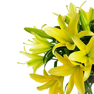 Italië bloemen bloemist- Boeket gele lelies Boeket/bloemstuk