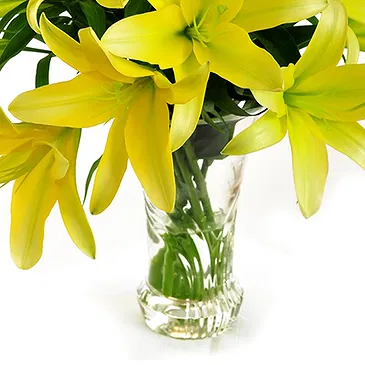 Italië bloemen bloemist- Boeket gele lelies Boeket/bloemstuk