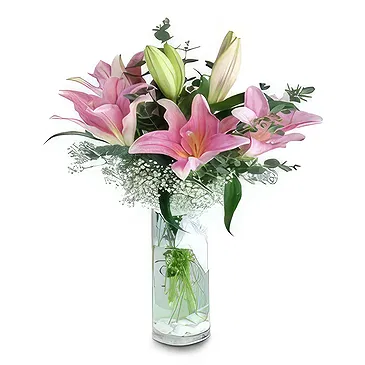 Llameo blomster- Liljebukett Blomsterarrangementer bukett