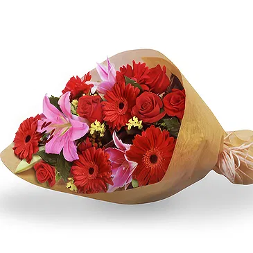 Greece flowers  -  RED TEMPTATIONS Flower Bouquet/Arrangement