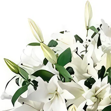 Nea Pavliani flowers  -  WHITE BEAUTY Flower Bouquet/Arrangement