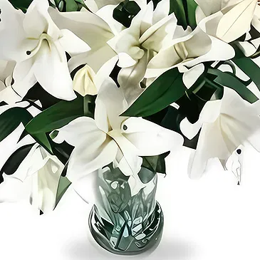 Nea Pavliani flowers  -  WHITE BEAUTY Flower Bouquet/Arrangement