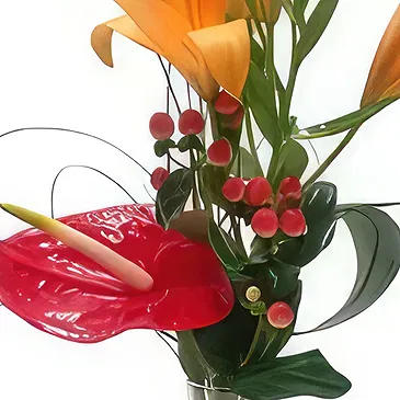Javea flowers  -  Vivid Fusion Flower Bouquet/Arrangement