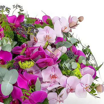 Zande blommor- Elegant rosa Biedermeier-hyllning Bukett/blomsterarrangemang