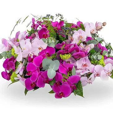 Zande blommor- Elegant rosa Biedermeier-hyllning Bukett/blomsterarrangemang