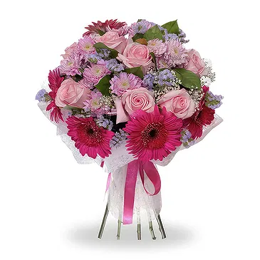 Greece flowers  -  PINK LOVE  Flower Bouquet/Arrangement