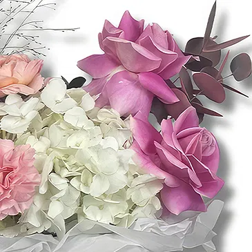 Garhoud flowers  -  Elegant Pink Roses and Spray Roses  Flower Bouquet/Arrangement