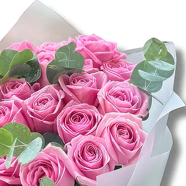 Garhoud flowers  -  Elegant Pink Roses Bouquet Flower Bouquet/Arrangement