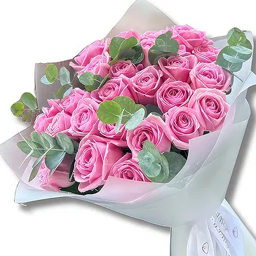 Garhoud flowers  -  Elegant Pink Roses Bouquet Flower Bouquet/Arrangement