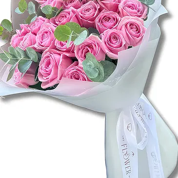 Garhoud flowers  -  Elegant Pink Roses Bouquet Flower Bouquet/Arrangement