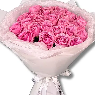 Garhoud flowers  -  Elegant Pink Roses Bouquet Flower Bouquet/Arrangement