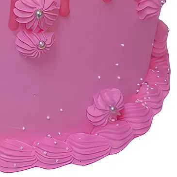 Rongo flowers  -  Vanilla Cake – Pink Flower Bouquet/Arrangement
