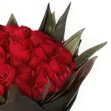 Ad Dilam blomster- 50 røde roser Blomsterarrangementer bukett