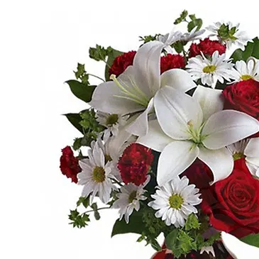 Italy flowers  -  Bouquet with Lilies, Gerberas and Roses Flower Bouquet/Arrangement