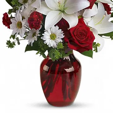 Italy flowers  -  Bouquet with Lilies, Gerberas and Roses Flower Bouquet/Arrangement