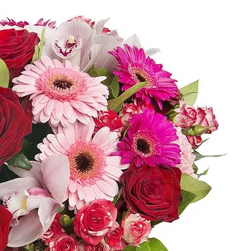 fiorista fiori di Firenze- Bouquet di fidanzamento con rose e gerbere Bouquet floreale