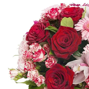 fiorista fiori di Firenze- Bouquet di fidanzamento con rose e gerbere Bouquet floreale