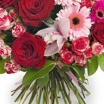 fiorista fiori di Firenze- Bouquet di fidanzamento con rose e gerbere Bouquet floreale