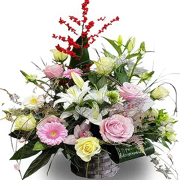 All other cities flowers  -  Graceful Flower Basket Flower Bouquet/Arrangement