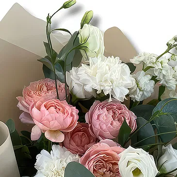 Garhoud flowers  -  Elegant Spray Roses with White Flowers Flower Bouquet/Arrangement