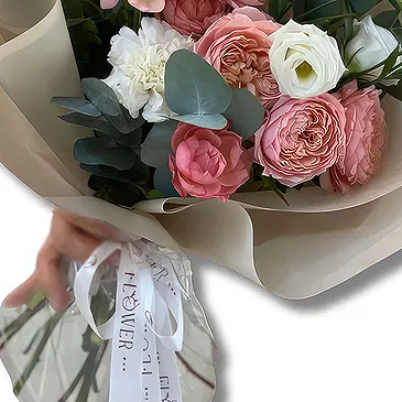 Garhoud flowers  -  Elegant Spray Roses with White Flowers Flower Bouquet/Arrangement