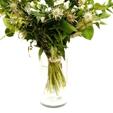Denmark flowers  -  All White Flower Bouquet/Arrangement