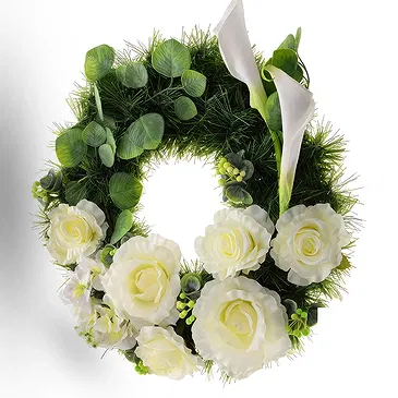 Uster Blumen Florist- Weißes Blumenarrangement Bouquet/Blumenschmuck