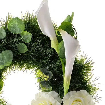 Uster Blumen Florist- Weißes Blumenarrangement Bouquet/Blumenschmuck