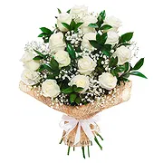 Firenze Fiorista online - Mazzo di rose bianche Mazzo