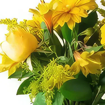 Chile flowers  -  Yellow Field Flowers Arrangement Flower Bouquet/Arrangement
