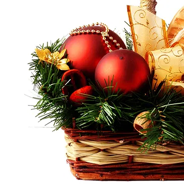 Catania flowers  -  Christmas Composition with Candle Flower Bouquet/Arrangement