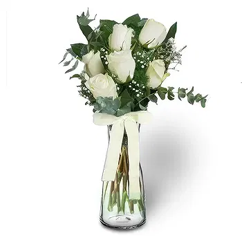 Madrid flowers  -  Ethereal Snowfall Bouquet Flower Delivery