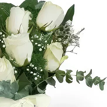 Cala Llonga flowers  -  Ethereal Snowfall Bouquet Flower Bouquet/Arrangement
