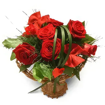 Wroclaw flowers  -  Red Love Flower Bouquet/Arrangement