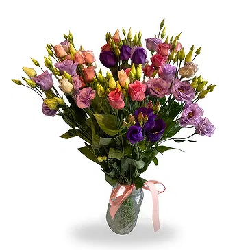 fleuriste fleurs de Jette- Lisianthus Bouquet/Arrangement floral