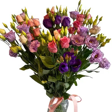 fleuriste fleurs de Jette- Lisianthus Bouquet/Arrangement floral