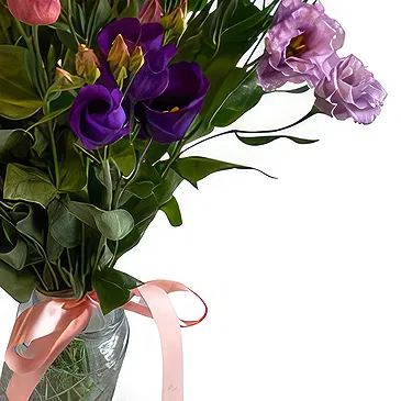 fleuriste fleurs de Jette- Lisianthus Bouquet/Arrangement floral