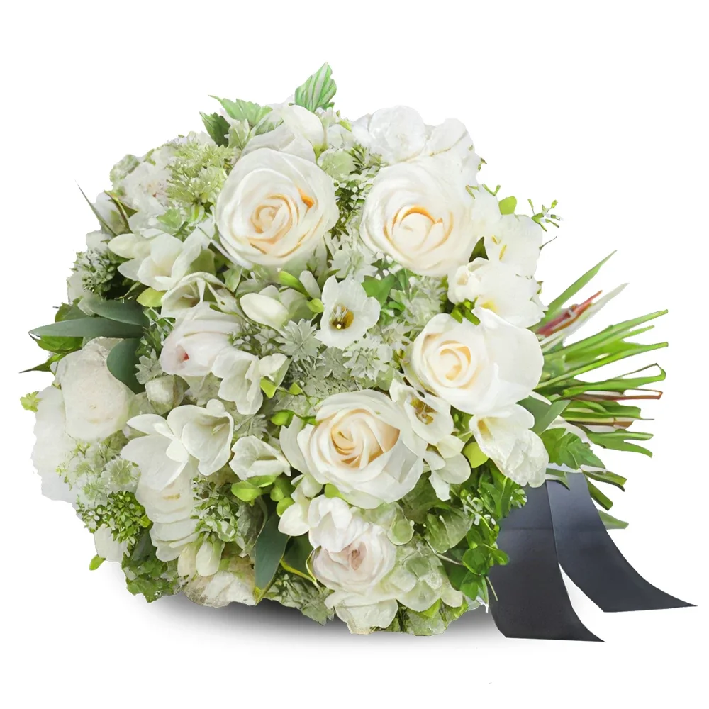 Paris bunga- Bouquet Kejutan White Florist Sejambak/gubahan bunga