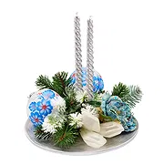 Italy online Florist - White Christmas Centerpiece Bouquet