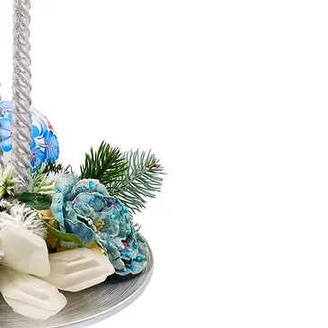 Italy flowers  -  White Christmas Centerpiece Flower Bouquet/Arrangement