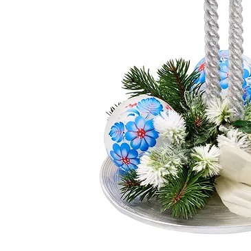 Italy flowers  -  White Christmas Centerpiece Flower Bouquet/Arrangement