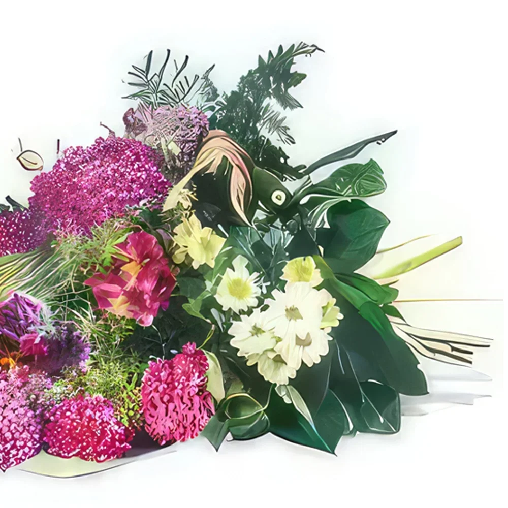 fleuriste fleurs de Bordeaux- Gerbe de deuil Tendresse Eternelle Bouquet/Arrangement floral