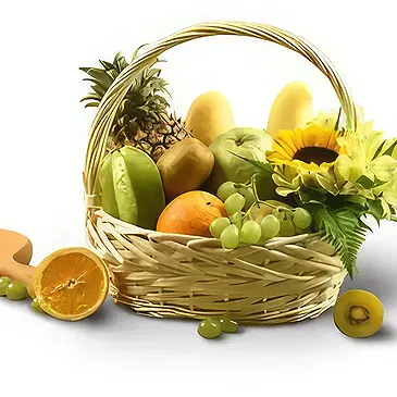 Buangkok flowers  -  Sunny Floral & Fruit Basket Flower Bouquet/Arrangement